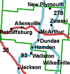 Vinton County map image